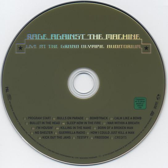 Rage Against The Machine : Live At The Grand Olympic Auditorium (DVD-V, Multichannel, PAL)