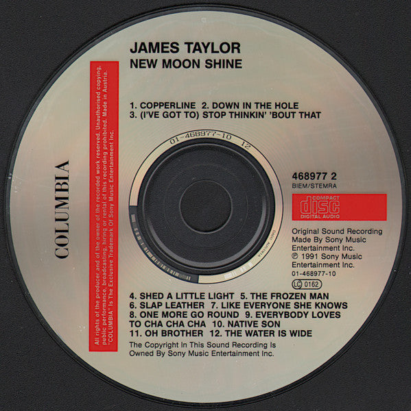 James Taylor (2) : New Moon Shine (CD, Album, RP)