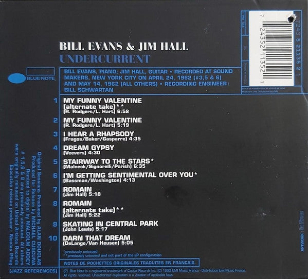 Bill Evans & Jim Hall : Undercurrent (CD, Album, RE, Dig)