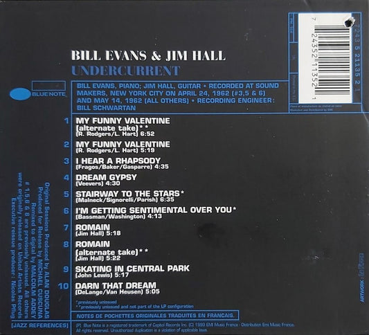 Bill Evans & Jim Hall : Undercurrent (CD, Album, RE, Dig)