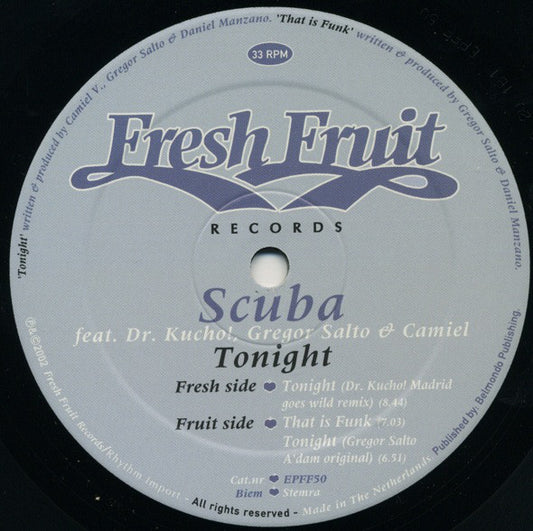 Scuba (3) Feat. Dr. Kucho! & Gregor Salto & Camiel : Tonight (12")