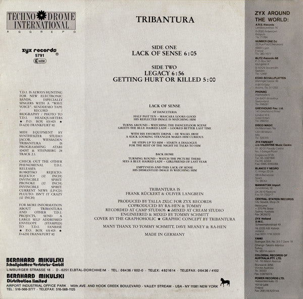 Tribantura : Lack Of Sense (12")