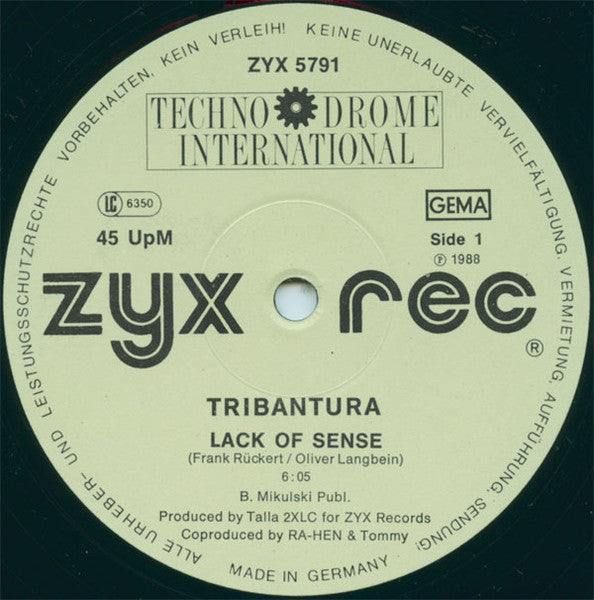Tribantura : Lack Of Sense (12")
