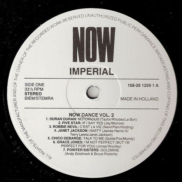 Various : Now Dance 2 (LP, Comp + 12", Comp)