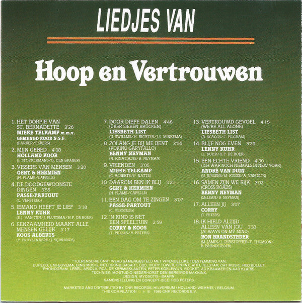 Various : Liedjes Van Hoop En Vertrouwen (CD, Comp)