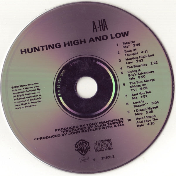 a-ha : Hunting High And Low (CD, Album)