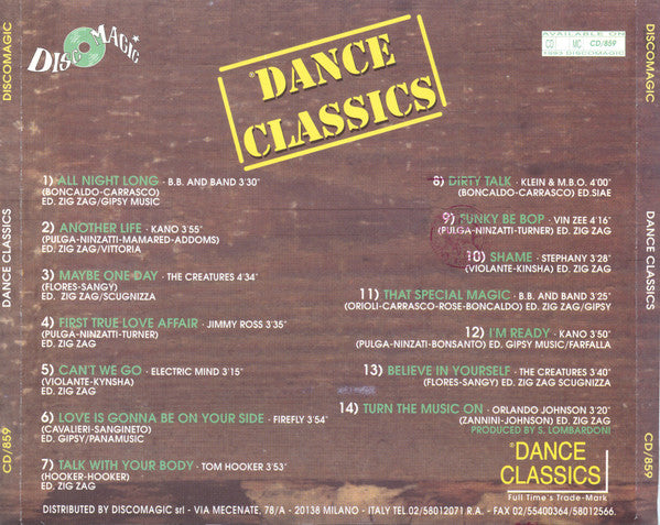 Various : Dance Classics 14 80' Original Dance Hits (CD, Comp)