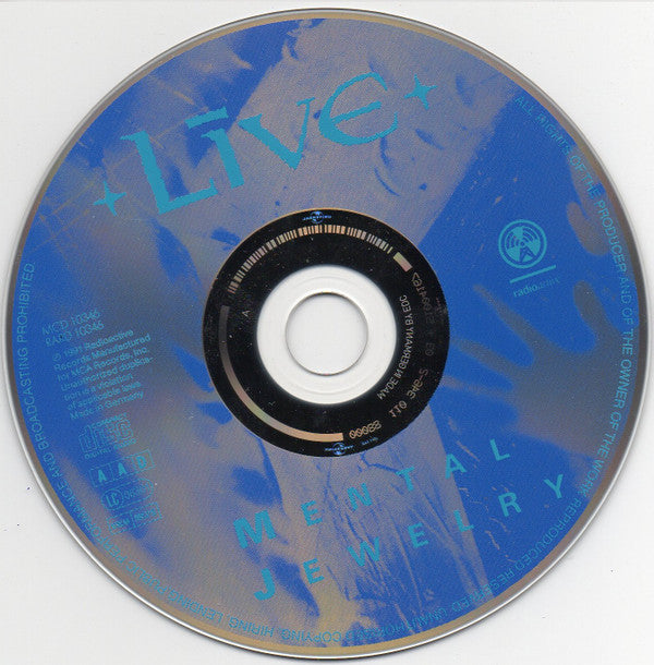 Live : Mental Jewelry + Throwing Copper (CD, Album, RE + CD, Album, RE + Comp)