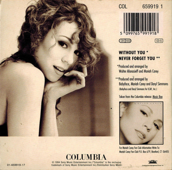 Mariah Carey : Without You (CD, Single, Car)