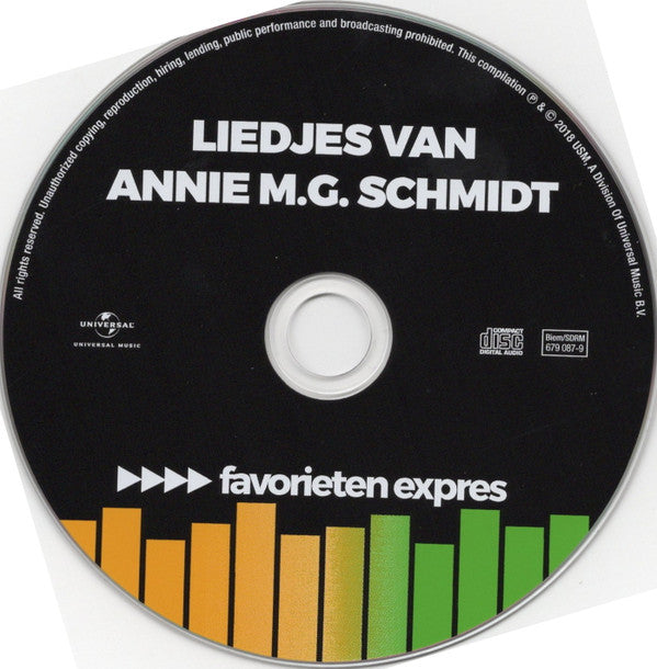 Various : Favorieten Expres: Liedjes Van Annie M.G. Schmidt (CD, Comp)