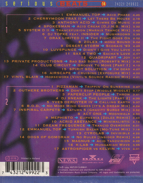 Various : Serious Beats 14 (2xCD, Comp)