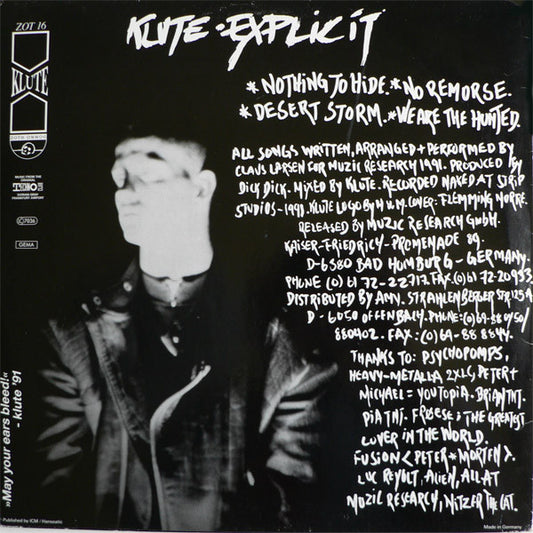 Klute (2) : Explicit (12")