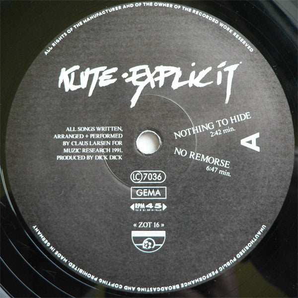 Klute (2) : Explicit (12")