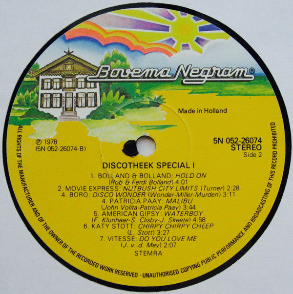Various : Discotheek Special 1 (LP, Comp)