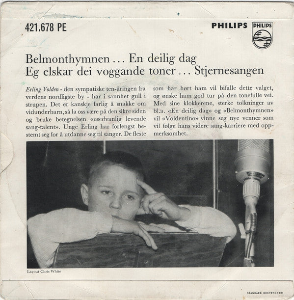 Erling Volden : En Deilig Dag (7", EP)