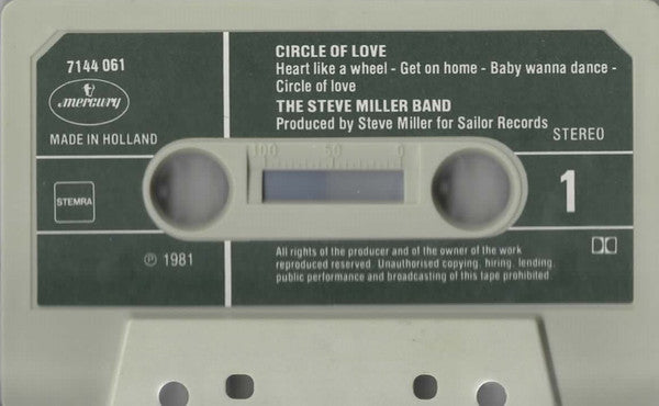 Steve Miller Band : Circle Of Love (Cass, Album)