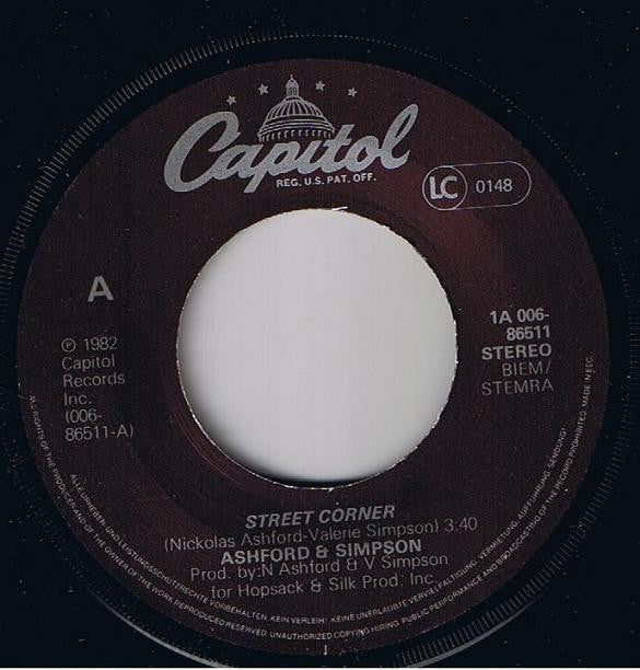 Ashford & Simpson : Street Corner (7", Single)
