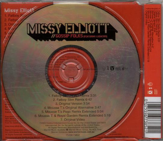 Missy Elliott Featuring Ludacris : Gossip Folks (CD, Single, Enh)
