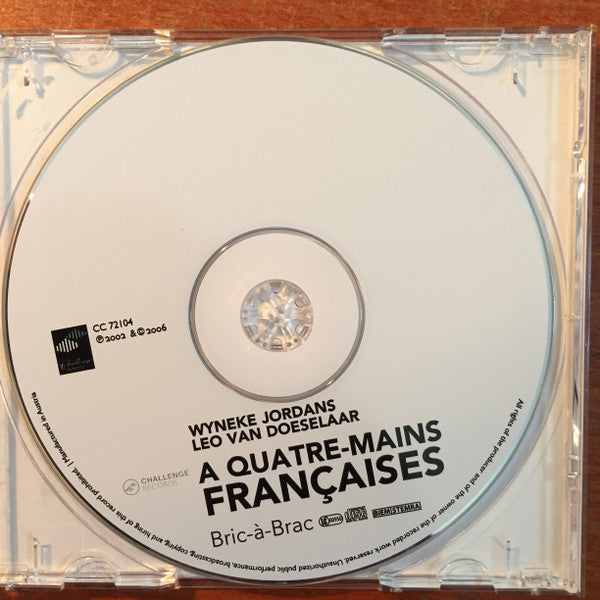 Wyneke Jordans, Leo van Doeselaar : A Quatre-Mains Francaises Bric-A-Brac (CD, Album)