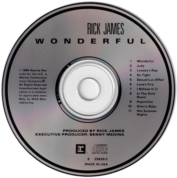 Rick James : Wonderful (CD, Album)