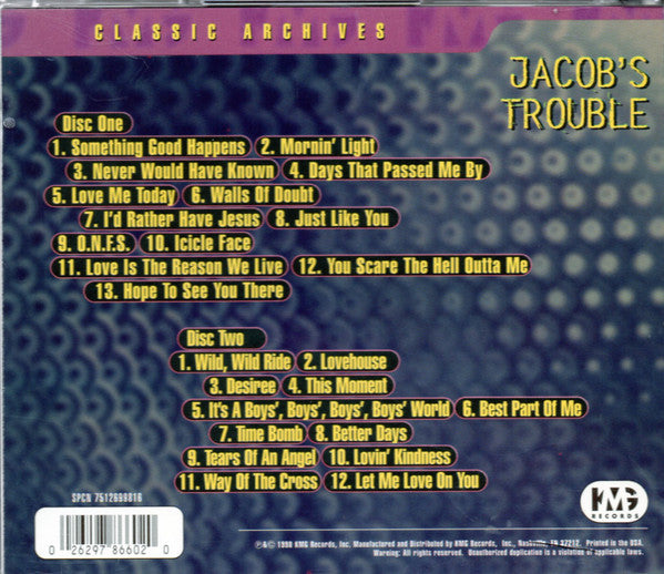 Jacob's Trouble : "...Let The Truth Run Wild" / Jacob's Trouble (2xCD, Album, Comp)
