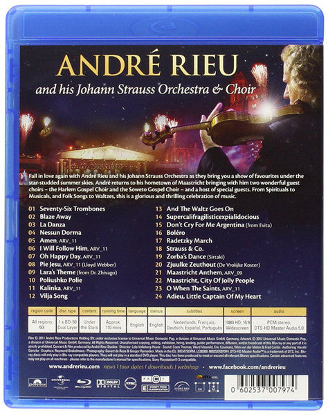 André Rieu And His Johan Strauss Orchestra* & Choir* : Under The Stars (Live In Maastricht V) (Blu-ray)