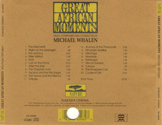 Michael Whalen : Great African Moments (Original Soundtrack) (CD, Album)