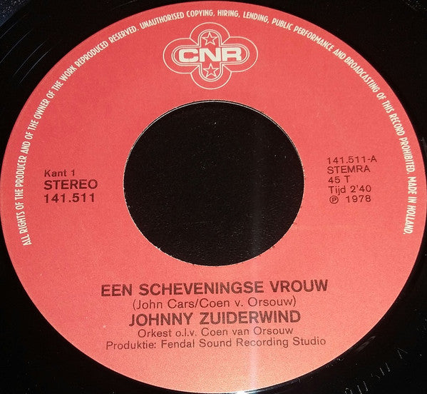 Johnny Zuiderwind : Een Scheveningse Vrouw (7", Single)
