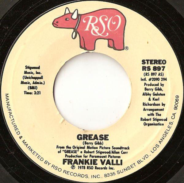 Frankie Valli / Gary Brown (2) : Grease (7", Single, Styrene, Pit)