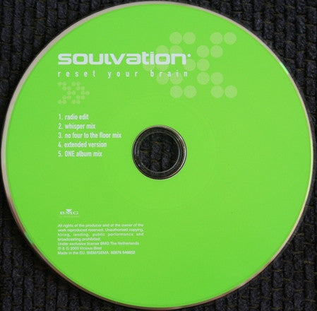 Soulvation* : Reset Your Brain (CD, Maxi)