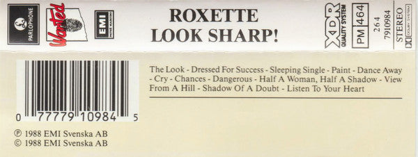 Roxette : Look Sharp! (Cass, Album)