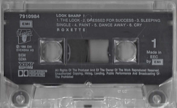 Roxette : Look Sharp! (Cass, Album)