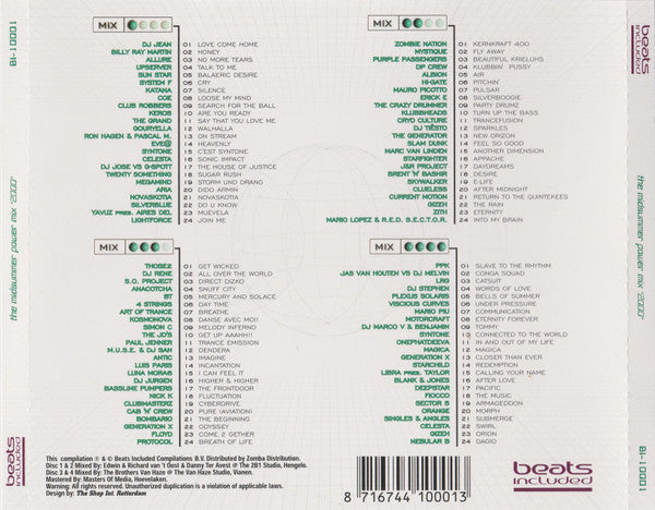 Various : The Year Of Trance The Midsummer Power Mix 2000 (4xCD, Mixed)