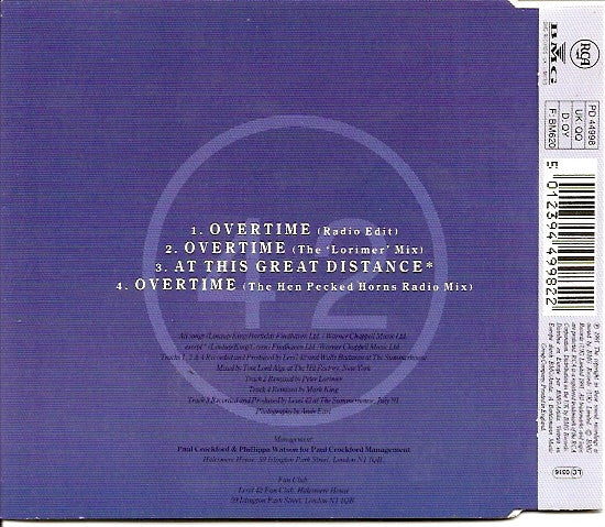 Level 42 : Overtime (Radio Edit) (CD, Single)