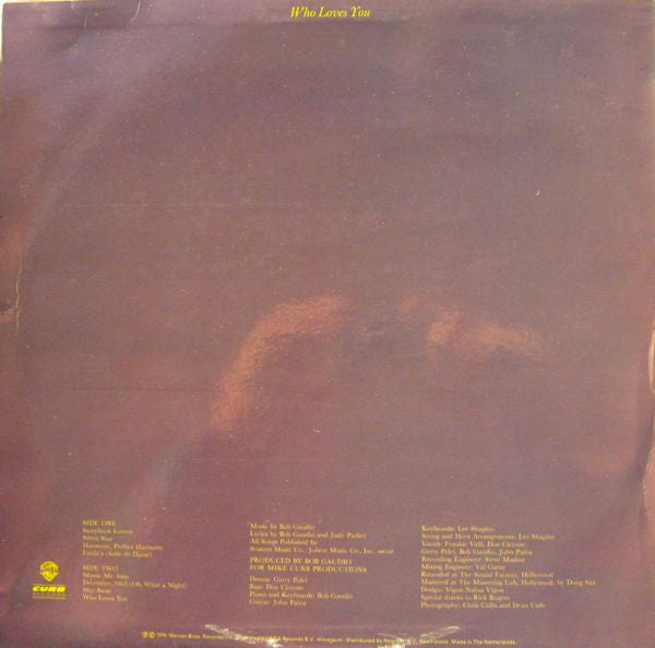 The Four Seasons : Who Loves You (LP, Album)