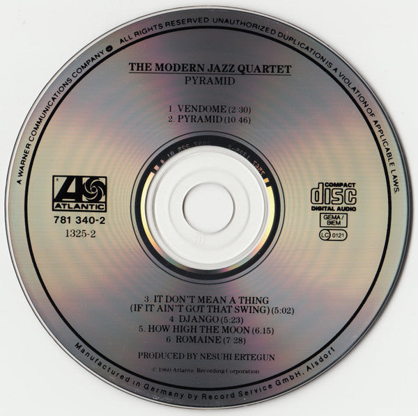The Modern Jazz Quartet : Pyramid (CD, Album, RE)