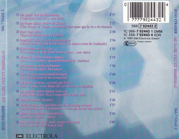 Hugo Strasser Und Sein Tanzorchester : Die Ganze Welt Ist Himmelblau (CD)