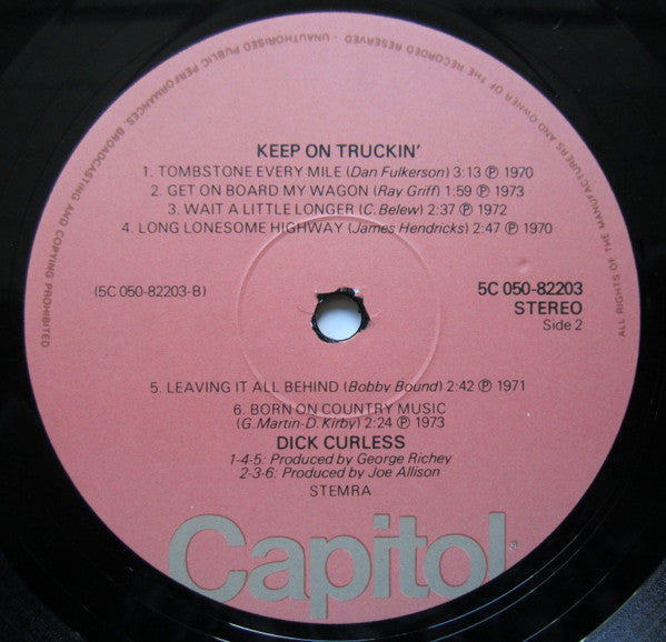 Dick Curless : Keep On Truckin' (LP, Comp)