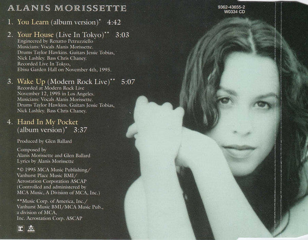 Alanis Morissette : You Learn (CD, Single)