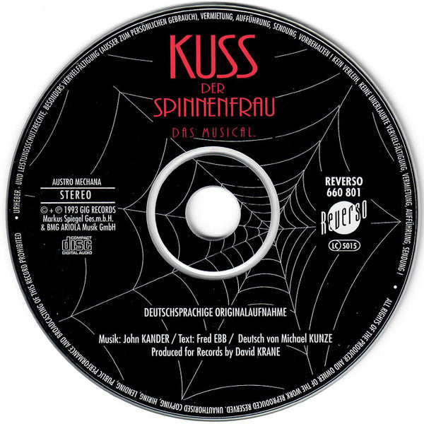 John Kander, Fred Ebb, Günther Mokesch, Thorsten Tinney, Yamil Borges : Kuss Der Spinnenfrau Das Musical (CD)