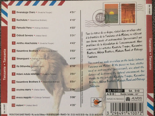 Various : Tanzanie.Tanzania (CD)