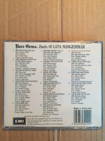 Lata Mangeshkar : Duets Of Lata Mangeshkar (CD, Comp)