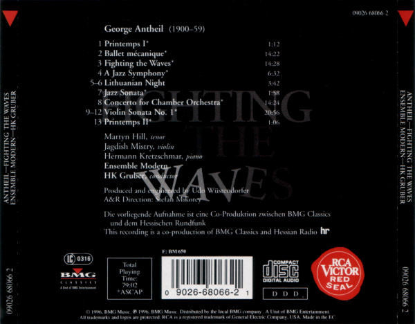 George Antheil - Ensemble Modern, HK Gruber : Fighting The Waves (Music Of George Antheil) (CD)