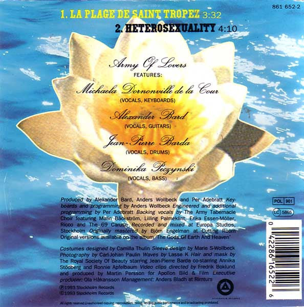 Army Of Lovers : La Plage De Saint Tropez (CD, Single)