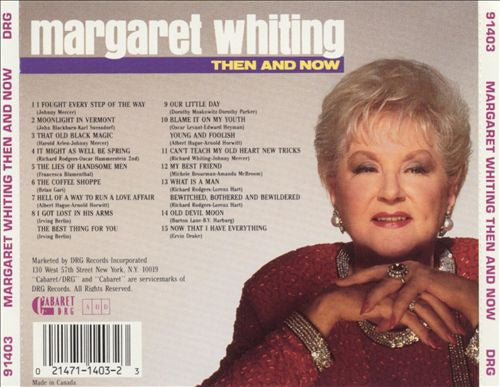 Margaret Whiting : Then And Now (CD, Album)