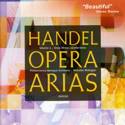 Georg Friedrich Händel - Nicholas McGegan, Philharmonia Baroque Orchestra, Drew Minter : Opera Arias Volume 1 - Arias For Senesino (CD, Album, RE)
