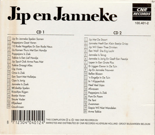 Annie M.G. Schmidt : Jip En Janneke - Verhaaltjes Van Annie M.G. Schmidt (2xCD, Comp)