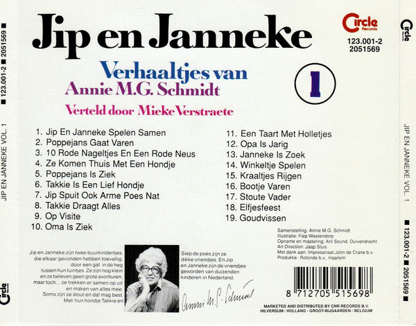 Annie M.G. Schmidt : Jip En Janneke - Verhaaltjes Van Annie M.G. Schmidt (2xCD, Comp)