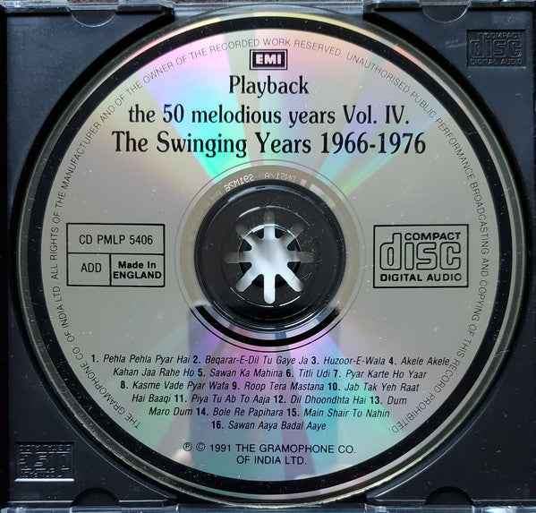 Various : Playback the 50 melodious years Vol. IV. The Swinging Years 1966-1976 (CD, Comp)