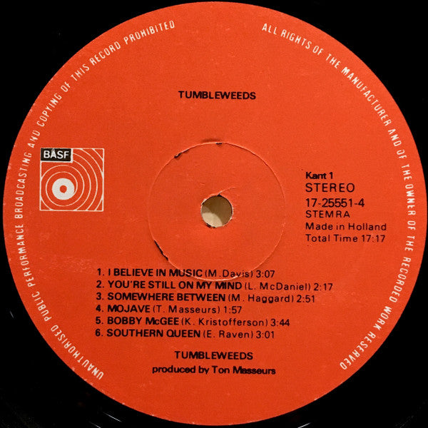 The Tumbleweeds : Tumbleweeds (LP, Album)